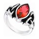 thumbnail image 2 of Anillo Vikingo Europeo Red Zircon de Hombre Moda m2, 2 of 3