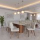 thumbnail image 1 of Juego Comedor  Kalina + 6 Sillas Blanco - Castaño, 1 of 4