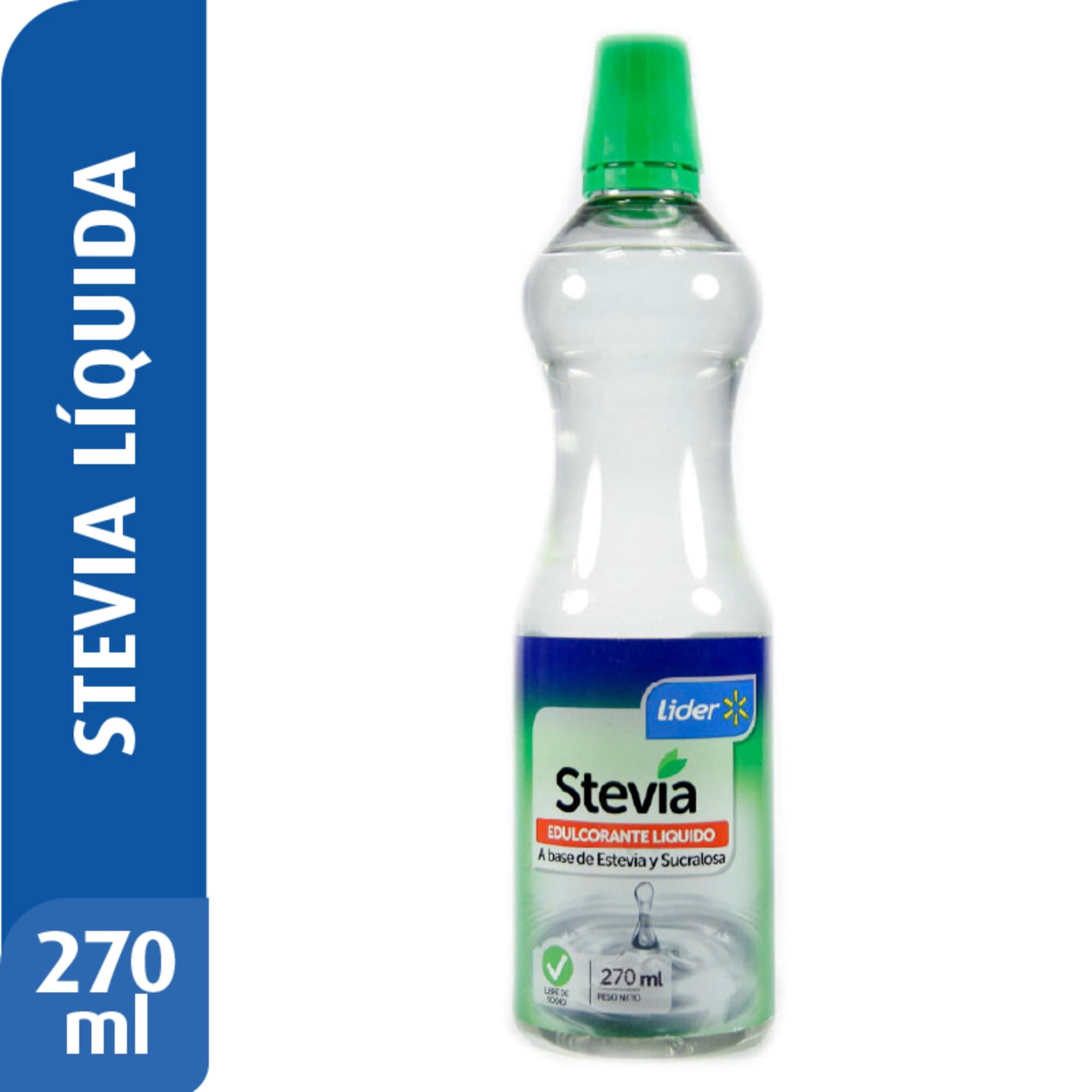 Endulzante Líquido Stevia Botella 270 ml Lider