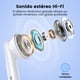 thumbnail image 4 of VEATOOL P91 Auriculares Inalámbricos, Auriculares Bluetooth V5.4 Estéreo con Micrófonos de Cancelación de Ruido, 60 Horas de Reproducción, Estuche Mini con Pantalla LED Dual, 4 of 7
