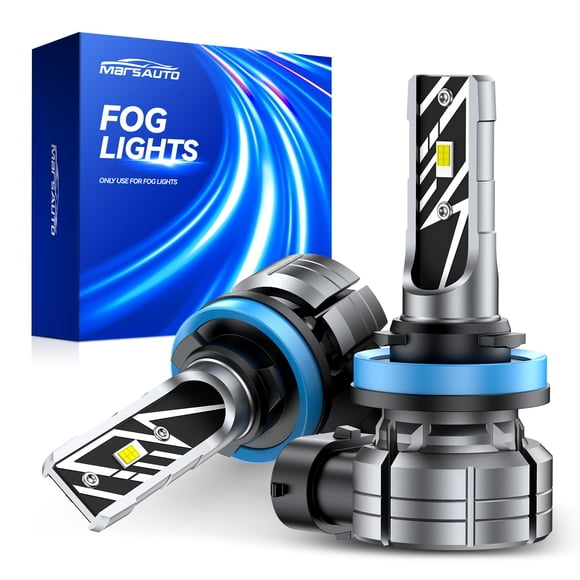 Bombilla LED antiniebla Marsauto H11/H16/H8 14.000 LM 6500 K blanca