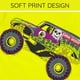 thumbnail image 4 of Camiseta Grave Digger Para Niños Pequeños Amarilla 7 8, 4 of 6