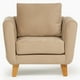 thumbnail image 1 of Sillón Thomas Felpa Beige, 1 of 2