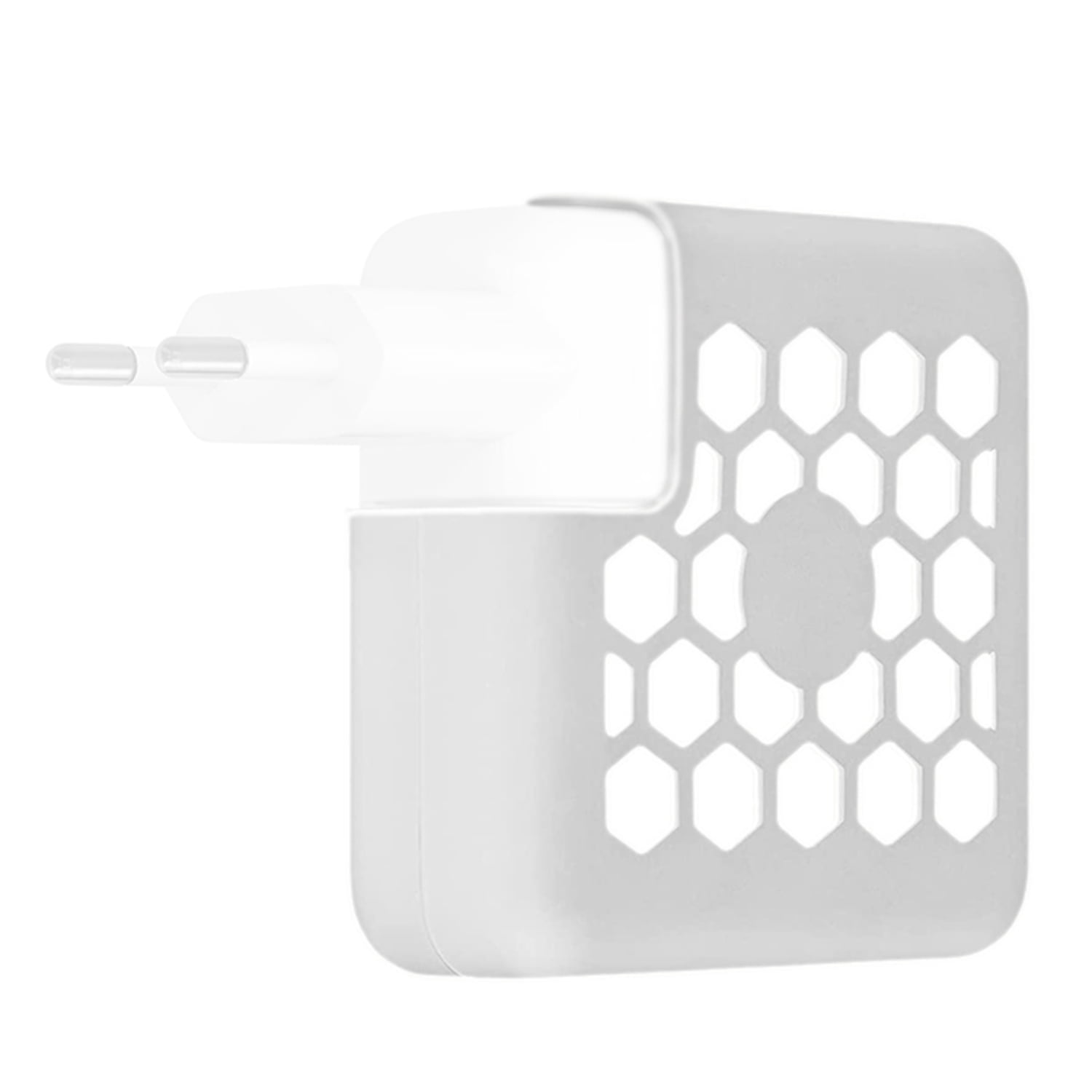 Newo - Protector Cargador Macbook Pro 60w Silicona Blanco