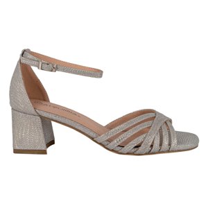 Sandalia De Vestir Pilar Plateado Alquimia