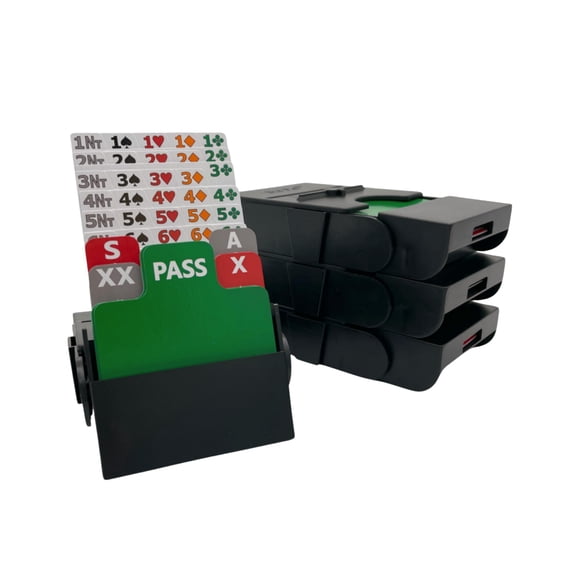 Bid Pal Bidding Devices Baron Barclay, juego de 4 unidades, color negro