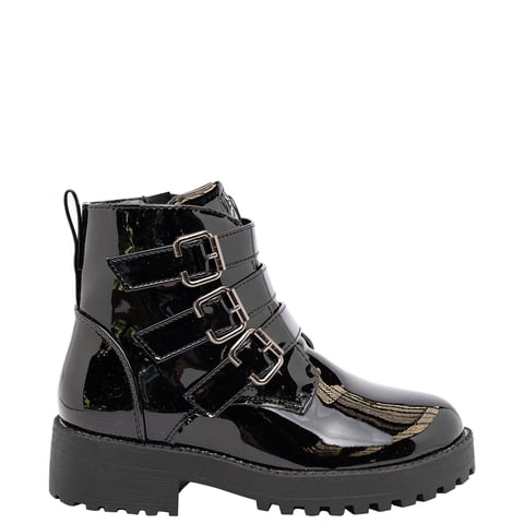 Botin Yeni Negro Charol Bamboo