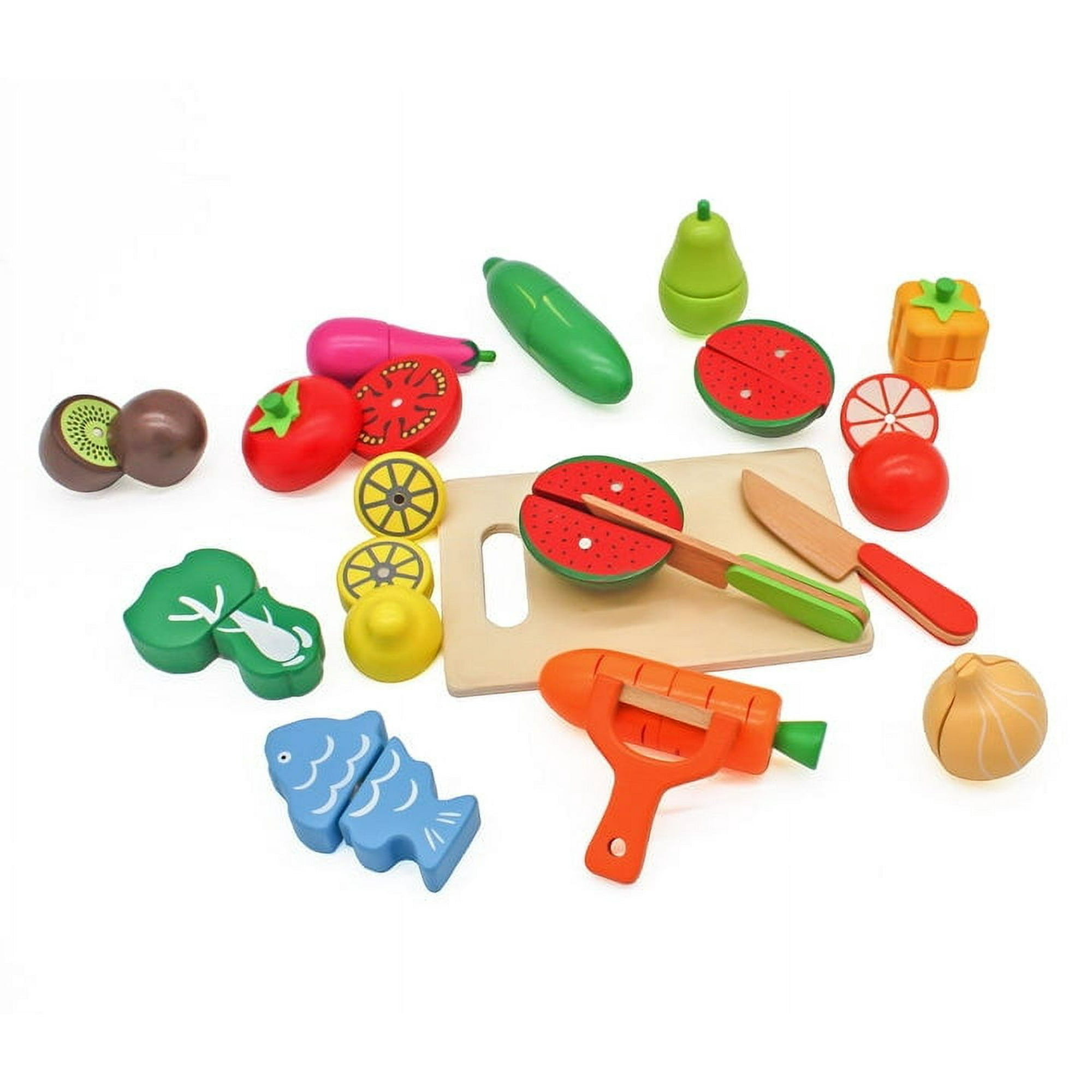 Roots Toys - Juego De Vegetales Magnéticos