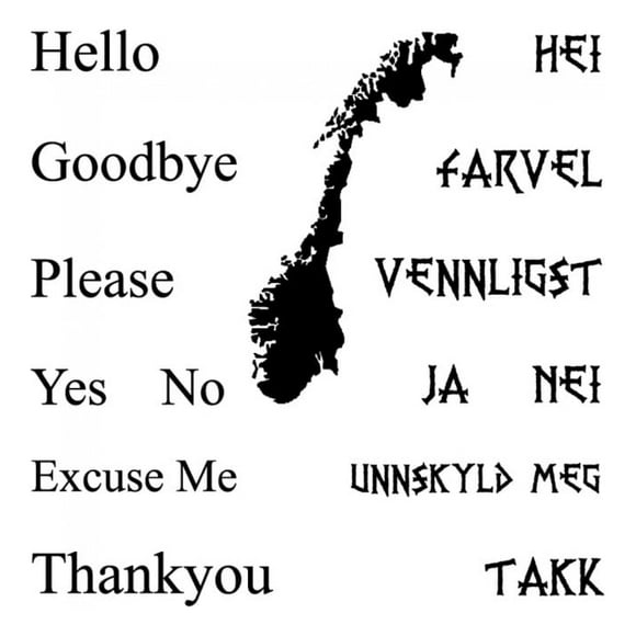 Decomural Language Basics Norwegian School WS-34528