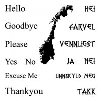 Rienda Libre Graphics - Decomural Language Basics Norwegian School Ws-34528