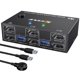 thumbnail image 1 of Conmutador KVM MLEEDA 8K USB 3.0 DisplayPort 2 monitores 2 ordenadores, 1 of 9