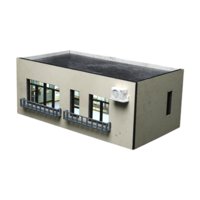 Magideal - Diorama De Construcción De Casa Modelo A Escala 1/64 Ho, Accesorios De Decoración De Mesa, Decoración De Mesa De Arena, Modelo De Paisaje, Juguete Hob A