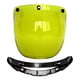 thumbnail image 2 of Protector De Lente De Visera Para Motocicleta 3 Snap Para Cascos Abiertos Amarillo, 2 of 5