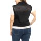 thumbnail image 3 of Chaleco de Mezclilla sin Mangas con Botones para Mujer de Talla Grande Agnes Orinda 3X Negro, 3 of 7
