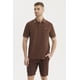 thumbnail image 1 of Polera Hombre Slim Cuello Camisero Chocolate, 1 of 4