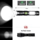 thumbnail image 2 of Linterna LED súper brillante de alta luminosidad, linterna recargable, mini linternas potentes, incluye luz de trabajo COB con imán, enfoque ajustable, lámpara de bolsillo, linterna táctica de aleació, 2 of 7
