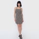 thumbnail image 4 of Vestido Mujer Corto Amarra Laterales Print Negro Corona, 4 of 5