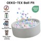 thumbnail image 5 of Piscina de bolas de espuma Zedachica para niños pequeños, espuma viscoelástica suave, gris, 5 of 7