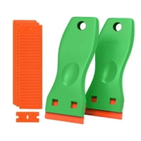 Magideal - Rascador Para Ventanas, Rascador Para Vidrios Y Azulejos, Rascador Multiusos Con Limpiador De Cuchillas, Rasqueta De Limpieza, Herramienta Rascadora P Verde