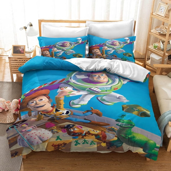 Toy Story Donut Bedding Set Duvet Cover Pillowcase Gift 3-Piece Bedding Set (1 Duvet Cover + 2 Pillow Shams)