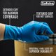 thumbnail image 3 of Guantes desechables SAFEKO de látex 14 mil azul sin polvo, 3 of 5
