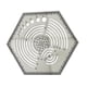 thumbnail image 4 of Regla Hexagonal Plantillas Con Forma Hexagonal Herramientas Prácticas De Bricolaje Para Coser Y Cortar Plata, 4 of 5