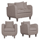 thumbnail image 1 of Juego De Living 2-1-1 CRONOS Beige, 1 of 4