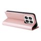 thumbnail image 3 of Funda Billetera de Cuero para Xiaomi 17 con Tarjetero y Soporte - Tapa Magnética Rosa, 3 of 5