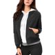 thumbnail image 2 of INSPIRE CHIC Chaqueta Acolchada de Mujer con Cuello Alto, Cremallera y Mangas Raglán, Talla S, Negro, 2 of 6