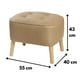 thumbnail image 2 of Pouf Máxima Beige Omega 55x45x45 cm, 2 of 3