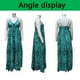 thumbnail image 3 of Vestido largo informal de verano para mujer, sin mangas, color liso, cintura alta, sexy, con escote en V profundo, 3 of 5