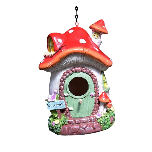 Casa Colgante Para Pájaros En El Exterior, Casa De Hongos, Bonito Nido Para Pájaros Para La Cerca Del Jardín, árbol