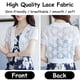 thumbnail image 3 of Bolero corto para mujer, cárdigans transparentes de verano con encaje floral y mangas cortas abiertas al frente., 3 of 5
