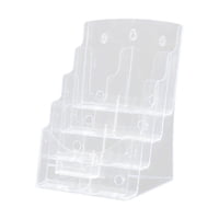 Magideal - Soporte De Exhibición De Acrílico, Soporte Para Folletos, Soporte Para Tarjetas De Visita, Organizador De Mostrador Para Recepción De Menú De Tarjetas 4 Niveles 235X20X34Cm