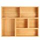 thumbnail image 1 of Juego de 5 cubos de basura de bambú Fabsome con organizador de cajones, 1 of 6