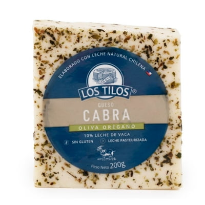 Queso Cabra Orégano Trozo 200 G Los Tilos
