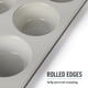 thumbnail image 5 of Molde para muffins Martha Stewart de 12 cavidades, gris frío, antiadherente, 5 of 7