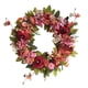 thumbnail image 2 of Guirnalda De La Puerta Delantera Flor De Peonía Guirnaldas De Flores Falsas Para La Decoración Del Jardín De La Pared Oto?o Rojo 42 Cm, 2 of 5