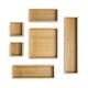 thumbnail image 1 of Organizadores de cajones Whitmor Bamboo, juego de 6 piezas, 1 of 4