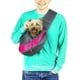 thumbnail image 2 of Bolso Banano Transportador Para Mascotas Gatos Y Perros Rosado, 2 of 3