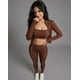 thumbnail image 3 of Set Deportivo para Mujer de 3 Piezas: Chaqueta, Calza de Tiro Alto y Top Strapless, 3 of 9