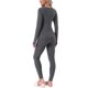 thumbnail image 3 of INSPIRE CHIC Conjuntos de Ropa Interior Térmica para Mujeres Camiseta de Manga Larga con Leggings Conjunto de Pijamas Base para Invierno Frío 2XL Gris, 3 of 6