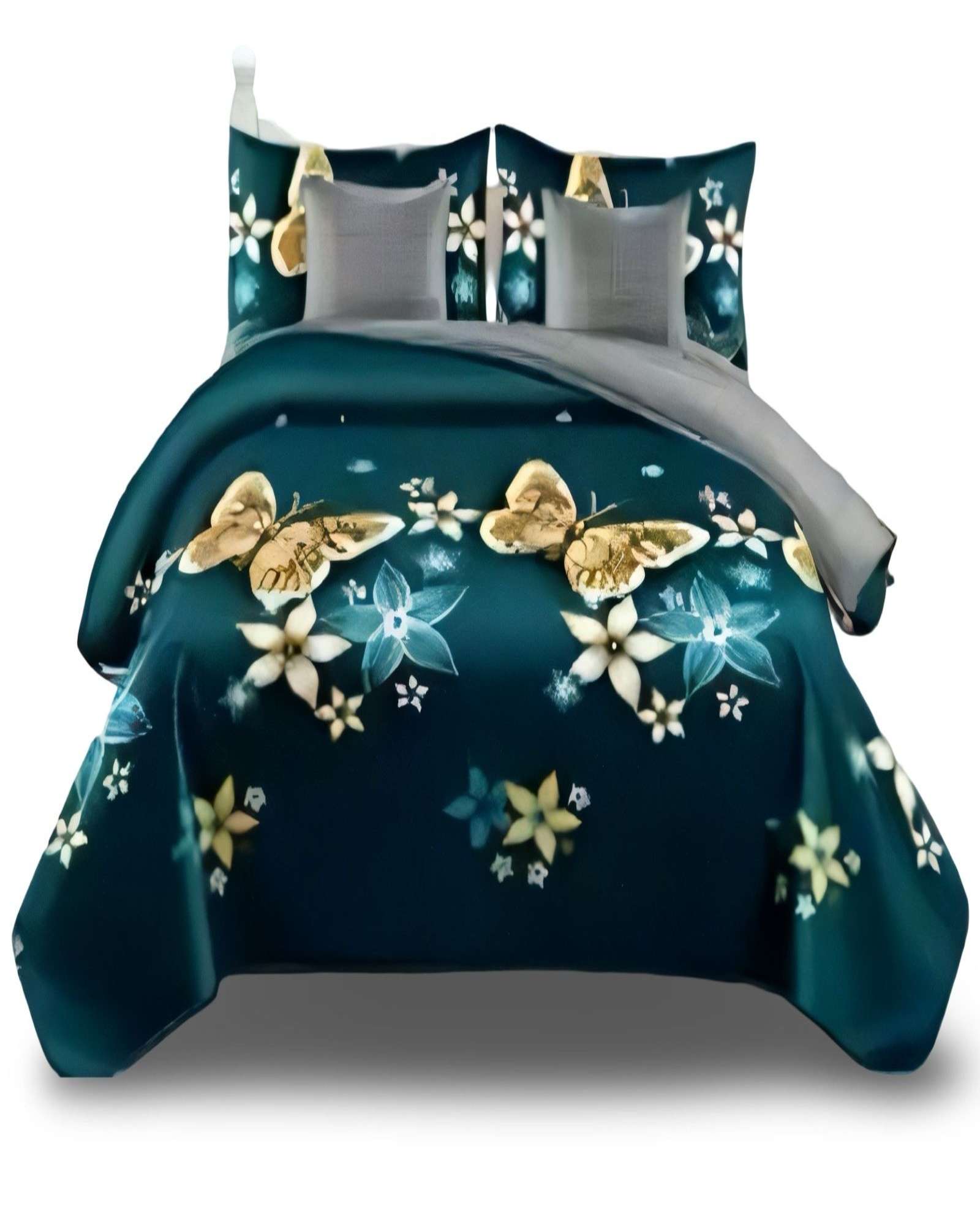 Alonso - Cobertor 9 Piezas 2 Plazas Quilt Mas Sabanas Mas Cortina De Tela