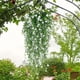 thumbnail image 3 of Flores colgantes artificiales, 2 piezas falsas flores de la vid de eucalipto faux flor verde guirnalda plantas de plástico para interior al aire libre jardín de la pared boda decoración de l, 3 of 3
