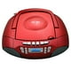 thumbnail image 1 of Toshiba ty-ckm39 (r) mp3 mp3 cassette boombox con estéreo AM/FM e entrada aux Metallic Red, 1 of 2