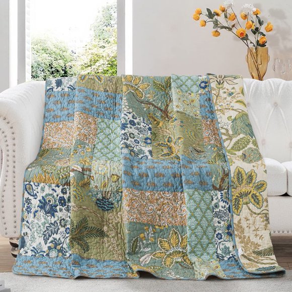 Manta Nueva NEWLAKE 152x198 cm de Algodón Acolchada Reversible