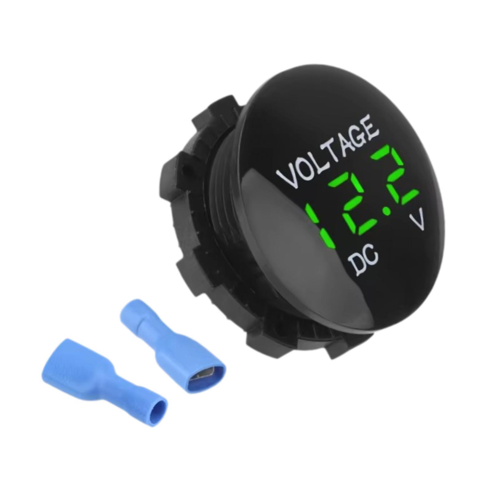 Magideal - Dispositivo De Medición De Voltaje De Automóvil, Probador De Cuchillo De Voltaje Para 12 V 24 V, Pantalla Led, Luz De Prueba De Automóvil De Alto Rend Digital Verde