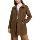 thumbnail image 4 of INSPIRE CHIC Abrigo de Invierno para Mujer de Largo Medio con Solapa de Muesca y Botonadura Simple S Marrón, 4 of 6