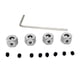 thumbnail image 2 of Adaptador De Cubo Hexagonal De Rueda De 4 Piezas De 5 Mm A 12 Mm Para WPL D12 1:16 RC Car Parts Silver, 2 of 3