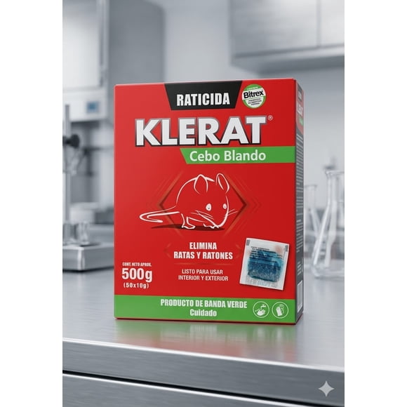 Raticida Klerat cebo blando 500 gr